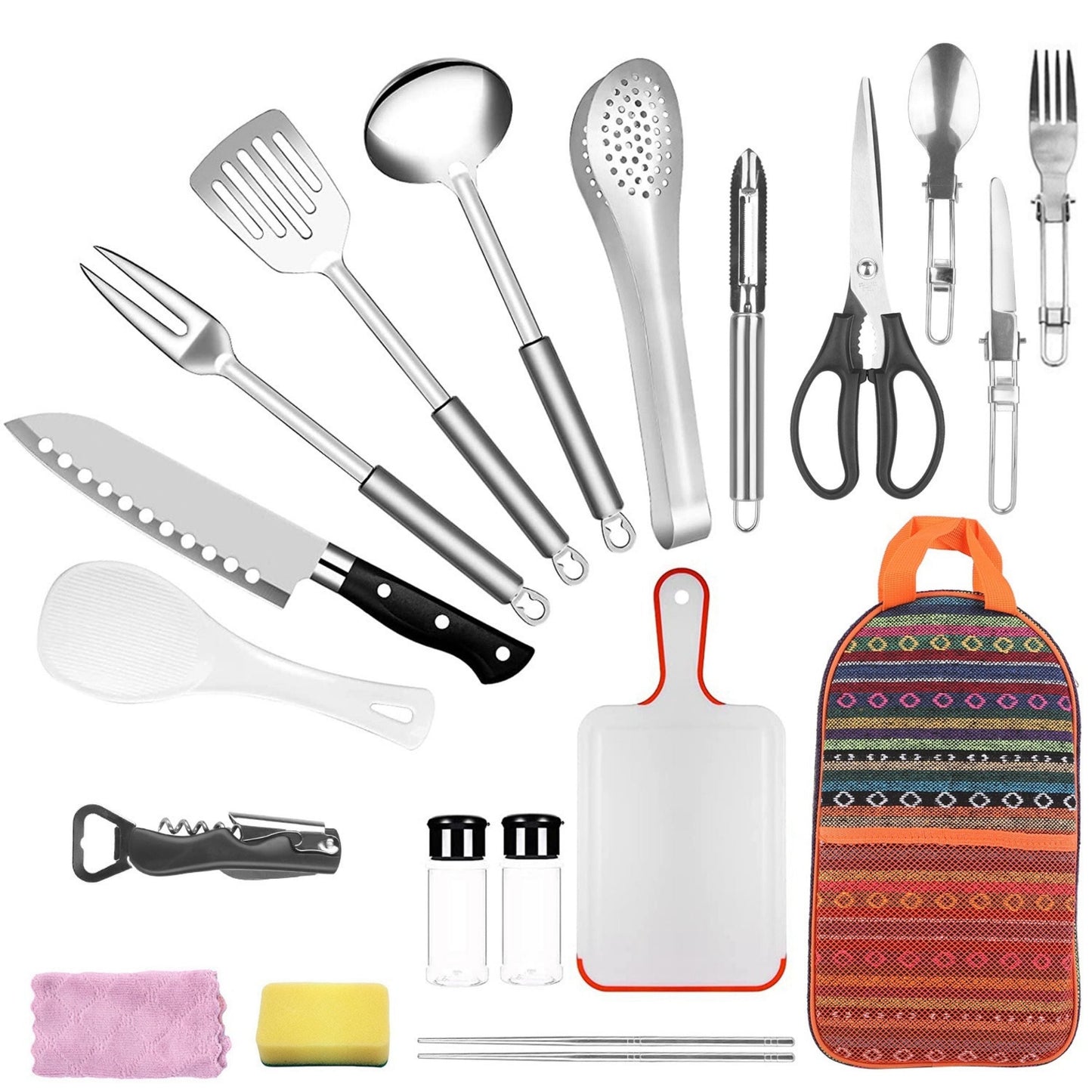 19-Piece Camping Cookware Set
