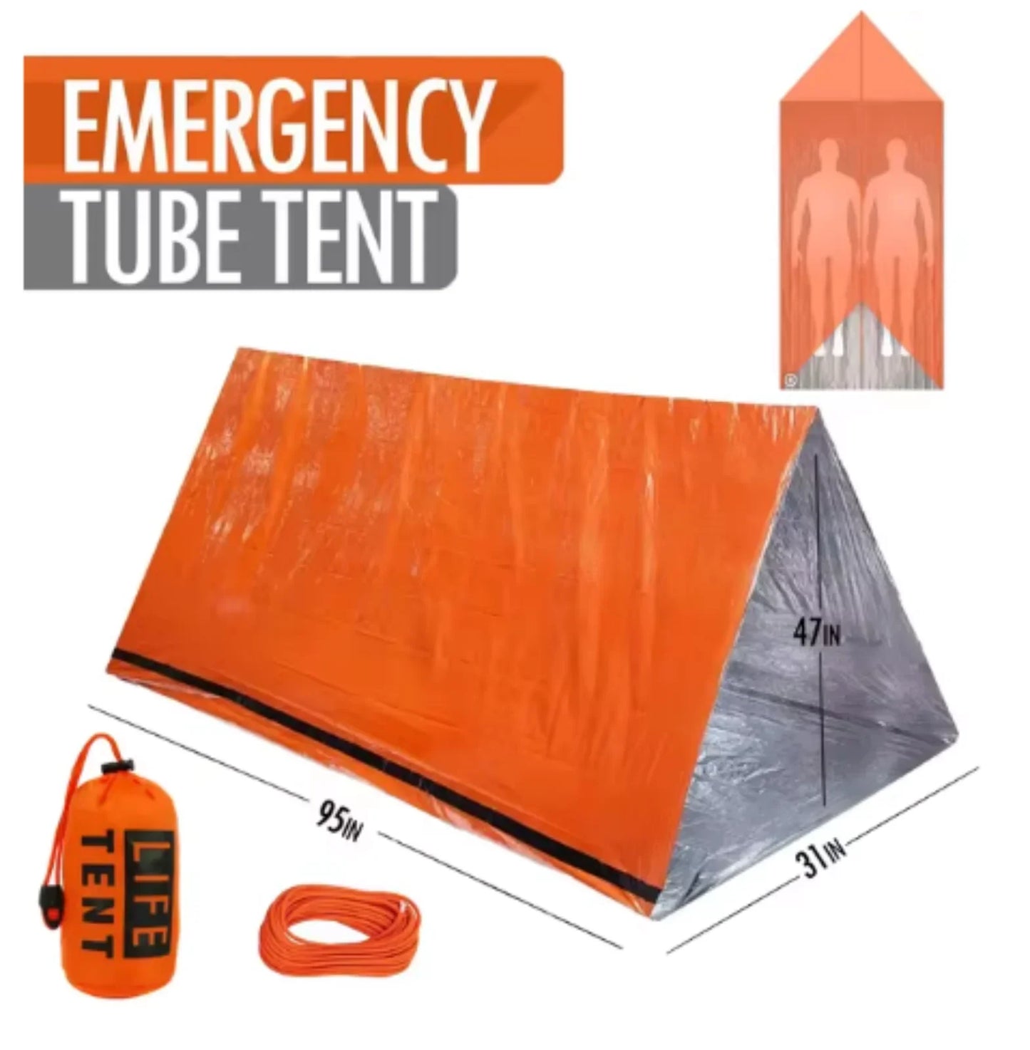 2-Person Emergency Waterproof Camping Tent