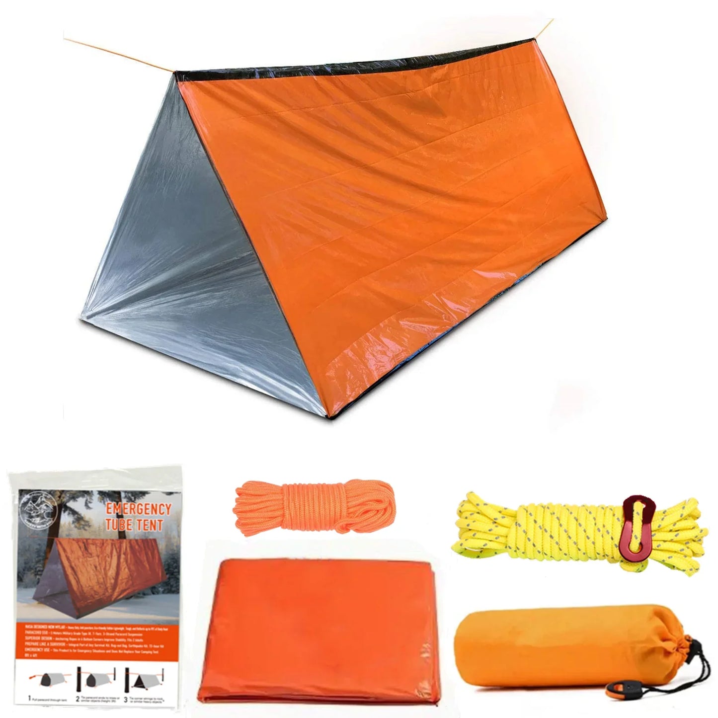 2-Person Emergency Waterproof Camping Tent