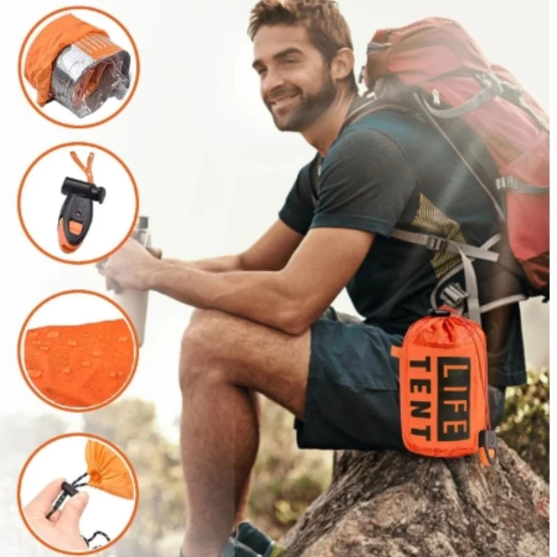 2-Person Emergency Waterproof Camping Tent
