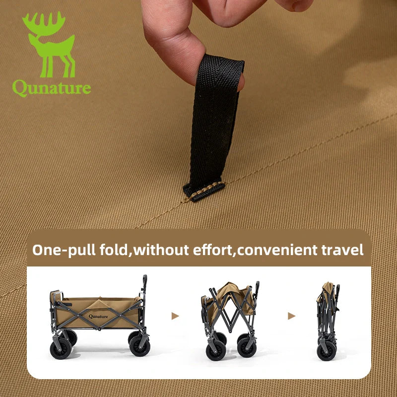 330lbs Foldable Wagon with All-Terrain PVC Wheels